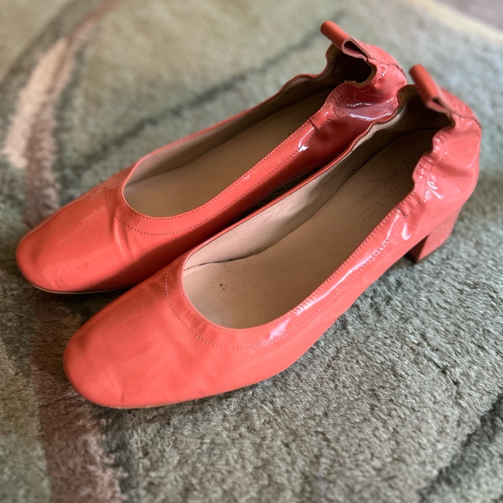 Everlane Day Heel Patent Leather Coral